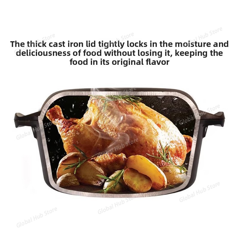 2 in 1 Cast Iron Dutch Oven wi - Camp Dutch Oven Cast review and price