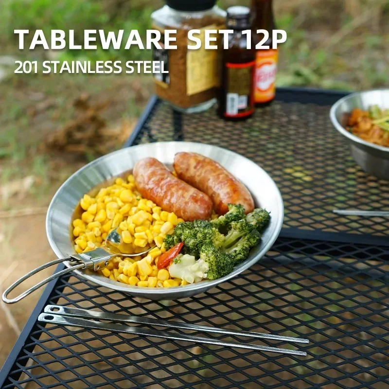 CLS&NOBANA 12PCS Outdoor Table - Camping Cooking Dining Set review and price