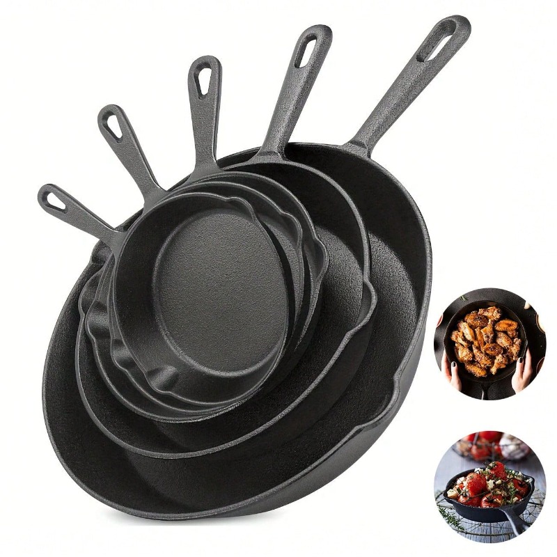 Black 3/4/5PCS Cast Iron Skill - Quality Camping Cooking Set review and price