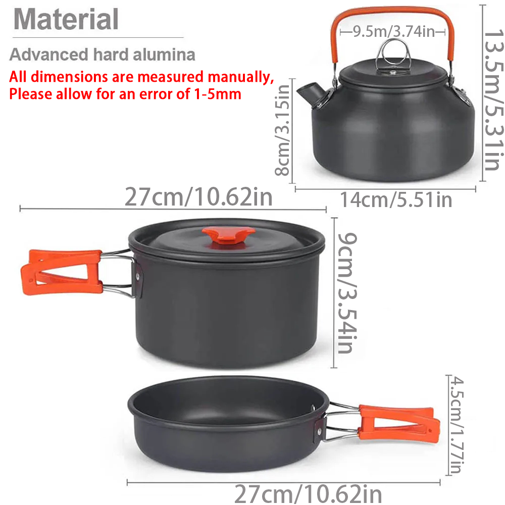 1pcs/1set Camping Cookware Kit - Camping Cooking Organizer review and price
