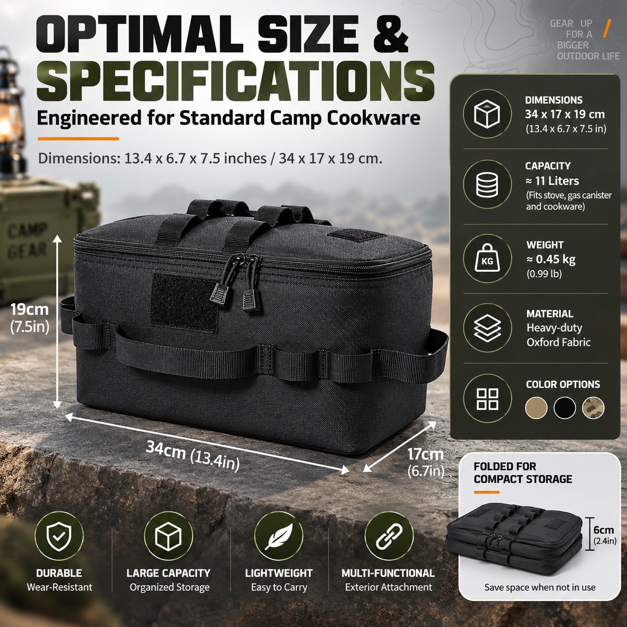 Multifunctional Tactical Campi - Camping Cooking Organizer review and price