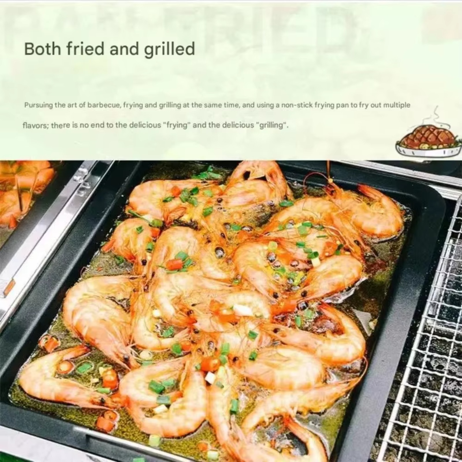 Griddle Pan Non Stick Iron Pla - Camping Cooking Flat Top review and price