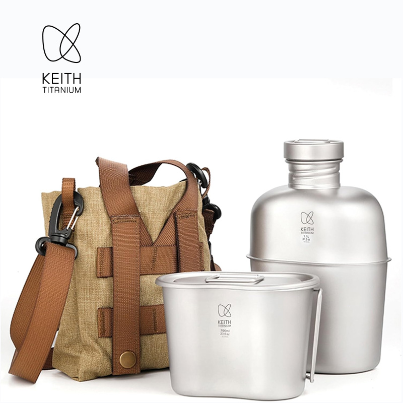 KEITH  Pure Titanium Canteen M - Camping Hiking Cooking review and price