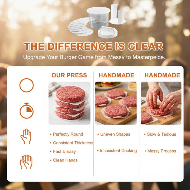 Burger Patty Maker Multi Layer - Camping Cooking Container review and price