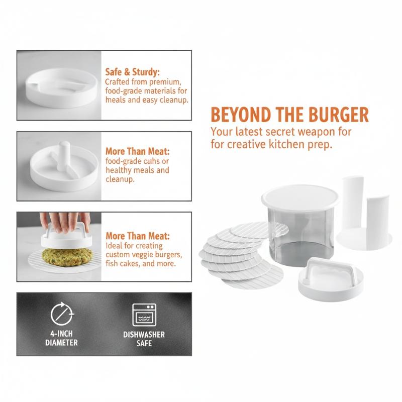 Burger Patty Maker Multi Layer - Camping Cooking Container review and price